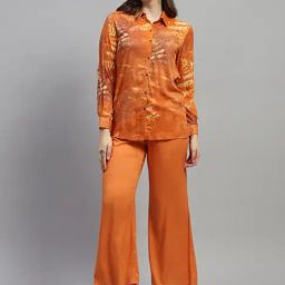 Monte Carlo Rust Embroidered Co-Ord Set-image-43