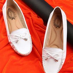 Shoetopia Kids White Casual Loafers-image-97