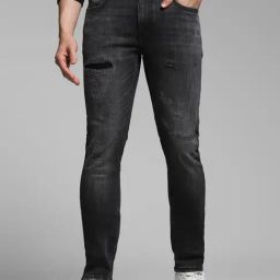 Jack & Jones Blue Cotton Skinny Fit Denim Jeans-image-25