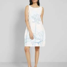 Akkriti By Pantaloons Snow White Regular Fit Embroidered Dress-picture-11