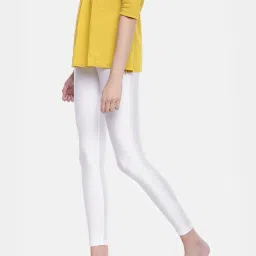 go colors! Go Colors White Metallic Pattern Leggings image 3