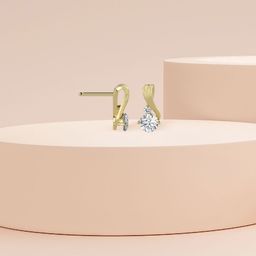 Emori 18KT Gold Drop Earring With Lab Grown Diamond - 2.49 g-image-74