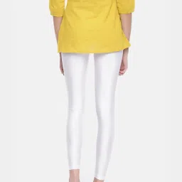 go colors! Go Colors White Metallic Pattern Leggings image 2