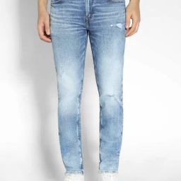 American Eagle Men Blue AirFlex+ Distressed Slim Jean-image-114