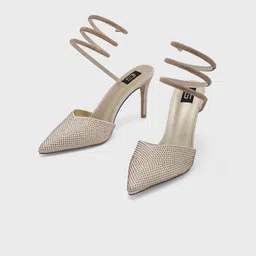 Sole To Soul Embellished Party Slim Heeled Pumps-29