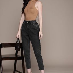 bebe Women Denim Daze Super Mom Fit High-Rise Stretchable Jeans-image-21