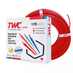 TWC Lite 4 Sq.mm 1 Core Flame Retardant Flexible Cable Red (90 m)-picture-12