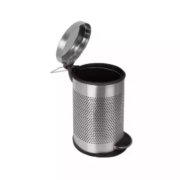 Grassland Pedal Dustbin Open Top Stainless Steel Silver 7 L with Lid, GSS1213 image 2