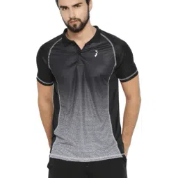 Campus Sutra Black Shirt Collar Polyester T-Shirt-image-117