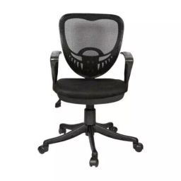 Stolica Net & Metal Black Chair with Silver Handle, RSC-123-image-45