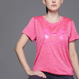 UNDER ARMOUR Tech Twist Logo Print Short Sleeves Training T-shirt-image-28