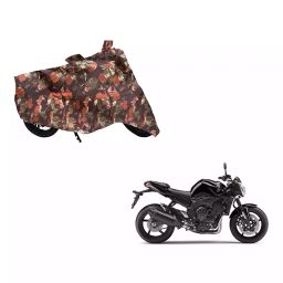 Auto Pearl Waterproof Two Wheeler Cover For Yamaha FZ1 (Green & Multi Color)-image-96