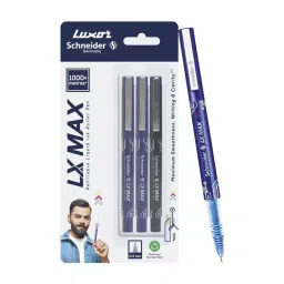 Schneider LX-Max 2 Blue & 1 Black Roller Ball Pen Needle Tip (Pack of 3)-image-67