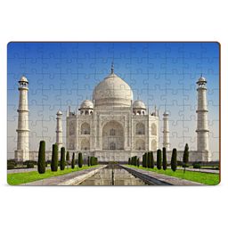 Mini Leaves The Taj Mahal India Wooden Puzzle With Wooden Box Multicolor - 108 Pieces-20