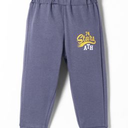 Zero Interlock Knit Full Length Lounge Pant With Text Print - Purple-picture-11