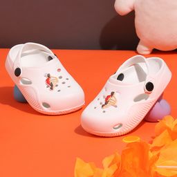 TRUFFLE COLLECTION Perforated Clogs With Mushroom Charms - White-11