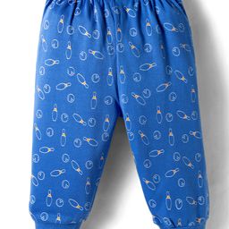 Tango Interlock Knit Full Length Lounge Pant with Gaming Theme Print - Blue-picture-44