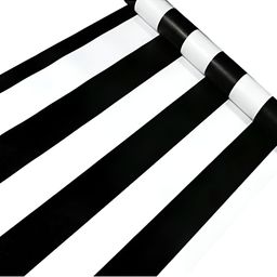 Asian royal White & Black Printed Self Adhesive Wall Sticker-image-57