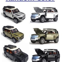 ADKD 1:22 Scale Die Cast Land Rover Defender Car Model Metal Car with Openable Doors & Pull Back with Sound and Light - (Colour May Vary/ Random Color) image 2
