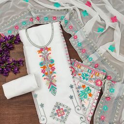 Maroosh Floral Embroidered Sequined Unstitched Dress Material-image-82
