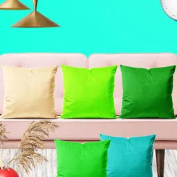 ArtzFolio Multicoloured Set of 5 Velvet Square Cushion Covers image 2