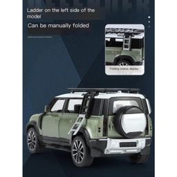 ADKD 1:22 Scale Die Cast Land Rover Defender Car Model Metal Car with Openable Doors & Pull Back with Sound and Light - (Colour May Vary/ Random Color) image 5