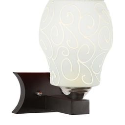 Somil Premium Designer Glass Wall / Night Lamp Elegant & Stylish Dcor Accent for Modern Interiors, color- White, Size:- 19.5 X 27 X 28 CM-image-85