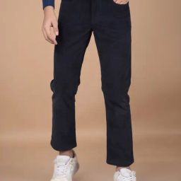 Crimsoune Club Boys Navy Blue Cotton Solid Trousers-image-26