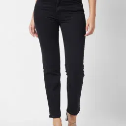 Spykar Black Straight Fit Mid Rise Jeans-picture-10