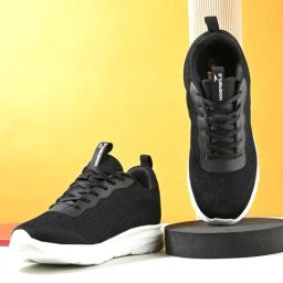 Hoversole Men's Heat Black & White Running Shoes-40