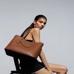 Miraggio Kris Brown Textured Large Tote-17