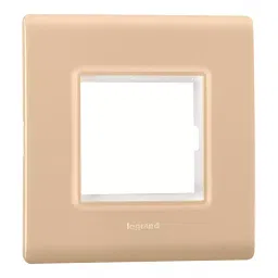 Legrand Cover Plate with Support Frame Allzy Golden 2 Module, 6813 34 (Pack of 10)-picture-23