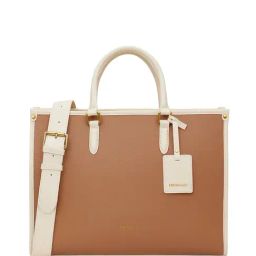 Miraggio Denice Brown Textured Large Tote-24