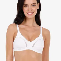 Amante White Non Wired Non Padded T-Shirt Bra-image-42