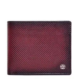 Eske Red Casual Leather Bi-Fold Wallet for Men-1