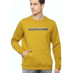 Louis Philippe Sport Yellow Regular Fit Logo Printed Sweatshirt-picture-10