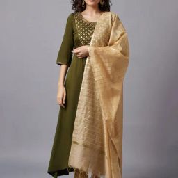 Aurelia Gold Ornamental Dupatta-image-82