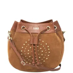 Tohl Tan Rivets Medium Sling Handbag-18
