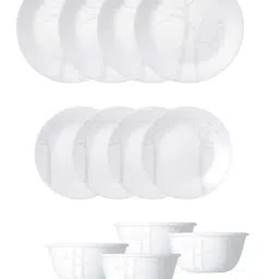Corelle Asia Gold Series 12 Pc Basic, Mini, Starter Utility Set - Frost-43
