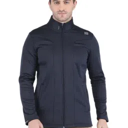 Rock.it Navy Regular Fit High Neck Jacket-image-19