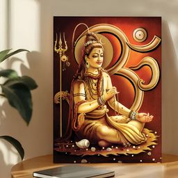 Art Street Orange & Brown 1 Piece Canvas Religious Wall Paintings-image-82