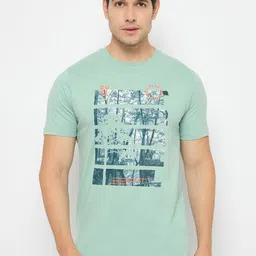 Duke Graphic Printed Round Neck Cotton Slim Fit T-shirt-image-6