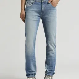 Pepe Jeans Blue Cotton Slim Fit Jeans-image-48