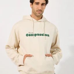 Styli Cream Regular Fit Printed Hooded Sweatshirt-picture-20