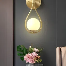 KINIS Gold-Toned Quirky Abstract Shaped Metal Wall Lamp-image-49