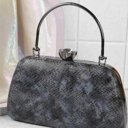 Mochi Grey Animal Effect Small Clutch-48