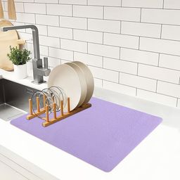 Kuber Industries Purple Non Slip Dish Drying Mat-image-71