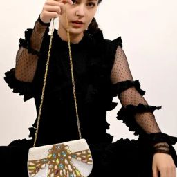 Odette Multicolor Embellished Cross Body Bag-image-25