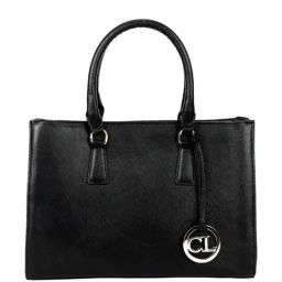 Carlton London Black Solid Medium Handbag-image-90