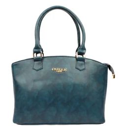 Carlton London Navy Blue Solid Medium Handbag-image-11